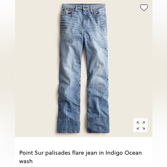 J.Crew Point Sur palisades flare jean in Indigo Ocean wash. - Picture 8 of 14